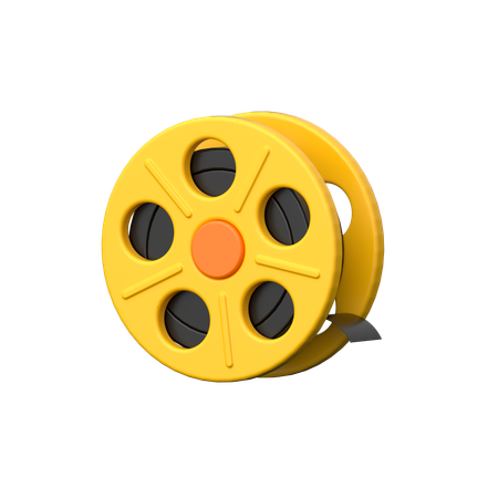 Film Reel  3D Icon