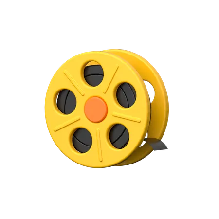 Film Reel  3D Icon