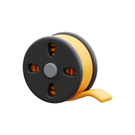 Film Reel  3D Icon