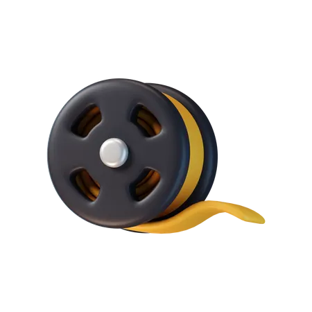 Film Reel  3D Icon