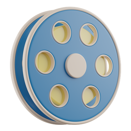 Film Reel  3D Icon