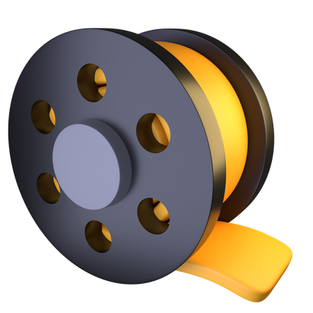 Film Reel  3D Icon