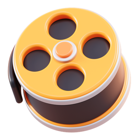 Film Reel  3D Icon
