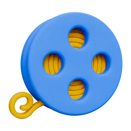 Film Reel  3D Icon