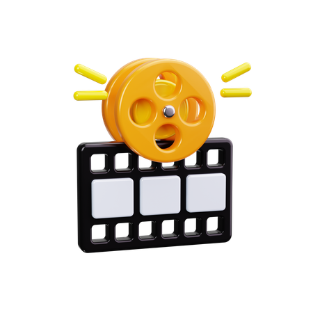 Film reel icon  3D Icon