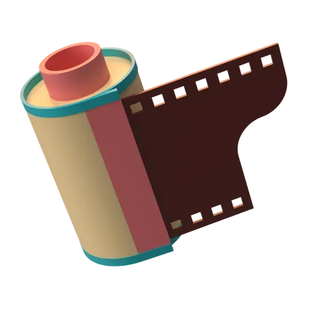 フィルムロール  3D Icon