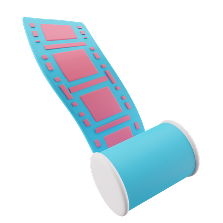 Film roll  3D Icon