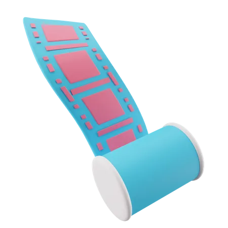 Film roll  3D Icon