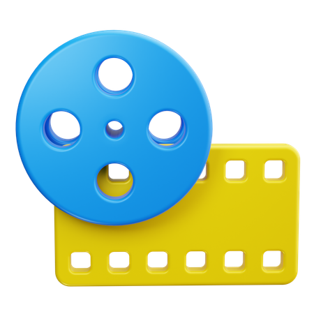 Film Roll  3D Icon