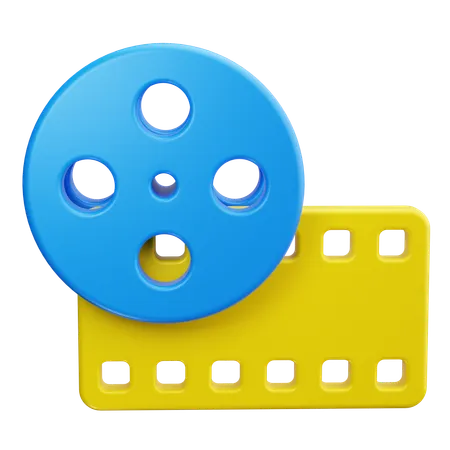 Film Roll  3D Icon