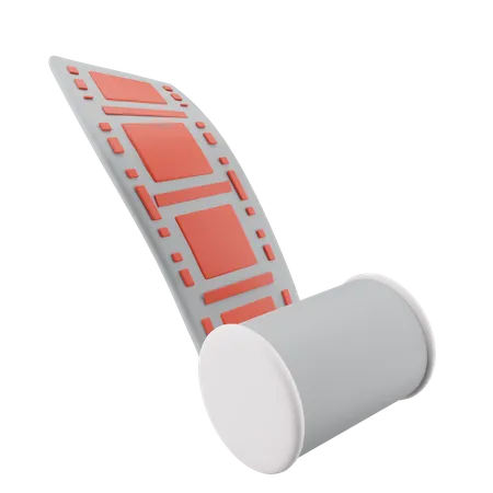 Film Roll 3D Icon