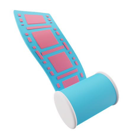 Film roll 3D Icon