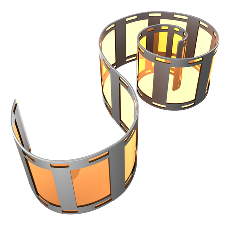 Film Roll Strip  3D Icon