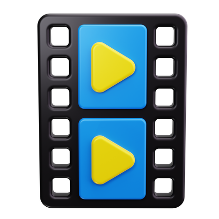 Film Strip  3D Icon