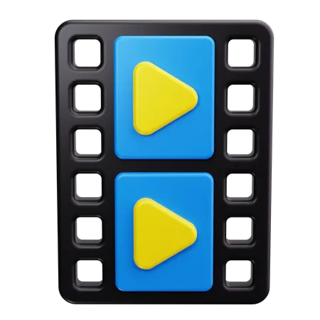 Film Strip  3D Icon