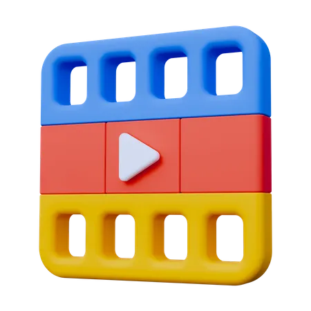 Film Strip  3D Icon