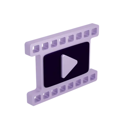 Film Strip  3D Icon