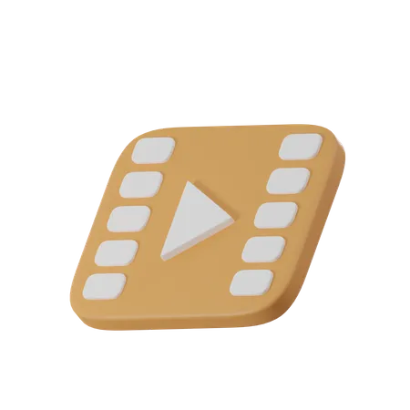 Film Strip  3D Icon