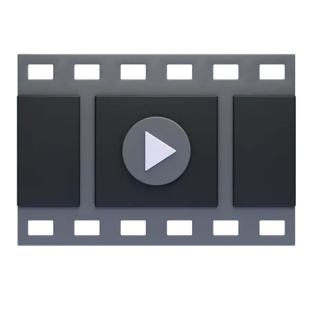 Film Strip  3D Icon