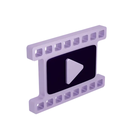 Cinema And Movie For Entertainment 3D Icon