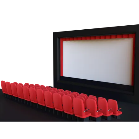 Filmtheater  3D Illustration