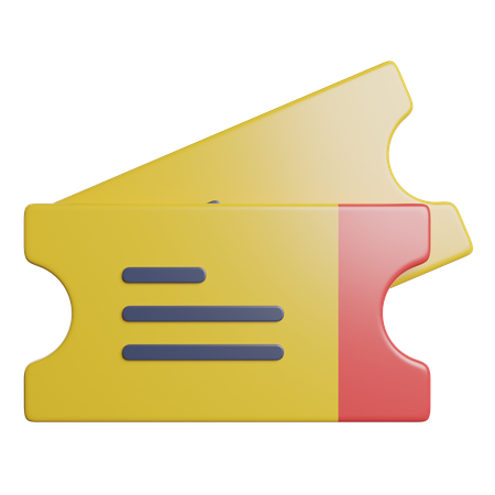 Film Tickets  3D Icon