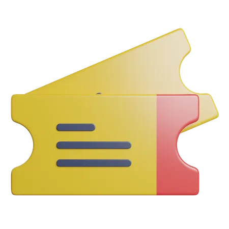 Film Tickets  3D Icon
