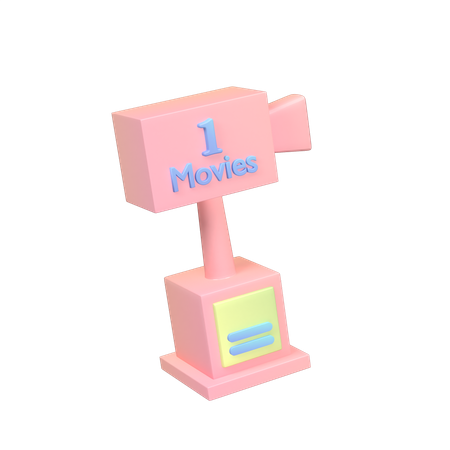 Trophée de cinéma  3D Icon