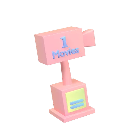 Trophée de cinéma  3D Icon