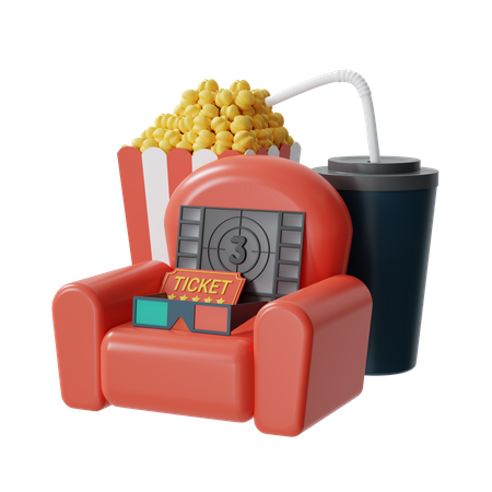 Filme 3D  3D Illustration