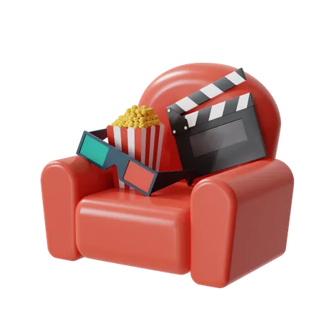 Filme 3D  3D Illustration