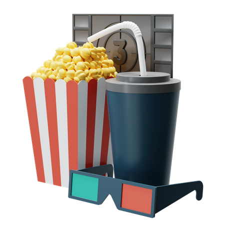 Filme 3D  3D Illustration