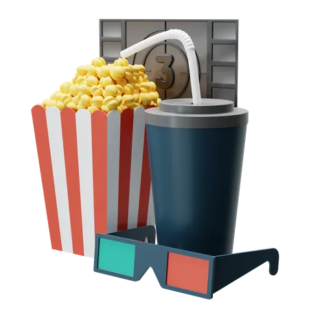 Filme 3D  3D Illustration