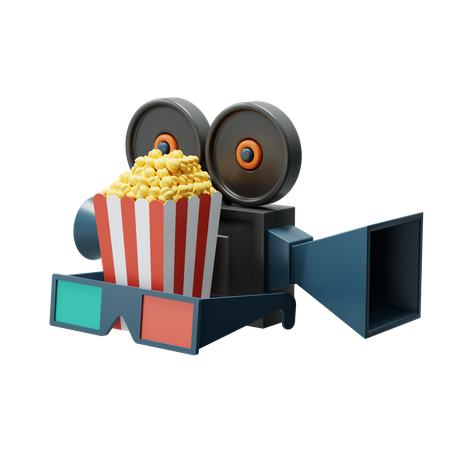 Filme 3D  3D Illustration