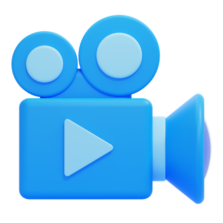 Filmkamera  3D Icon