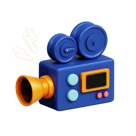 Filmkamera  3D Icon