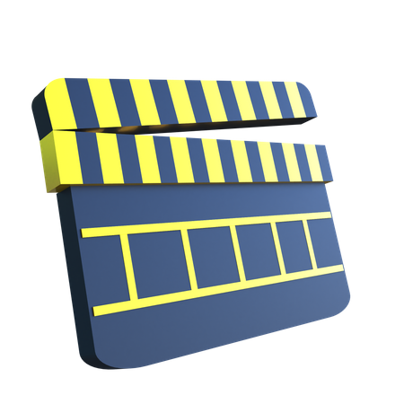 Filmklappe  3D Icon