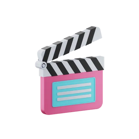 Filmklappe  3D Icon