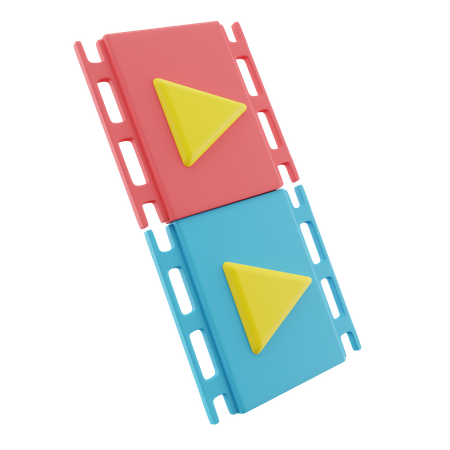 Filmrolle-Multimediaplayer  3D Icon