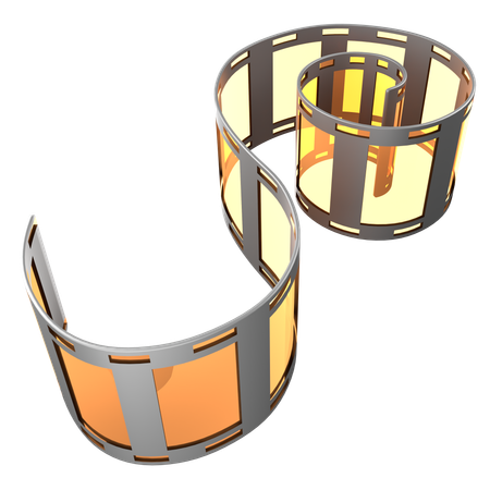 Filmrollenstreifen  3D Icon