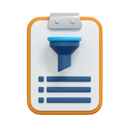 Filter  3D Icon