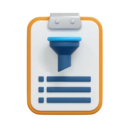Filter  3D Icon