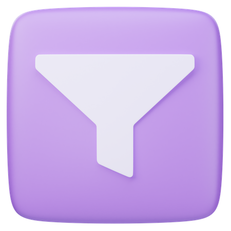 Filter  3D Icon
