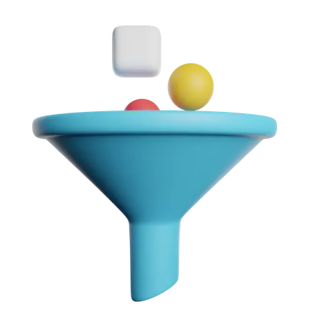 Filter Funnel Sorting 3D Icon
