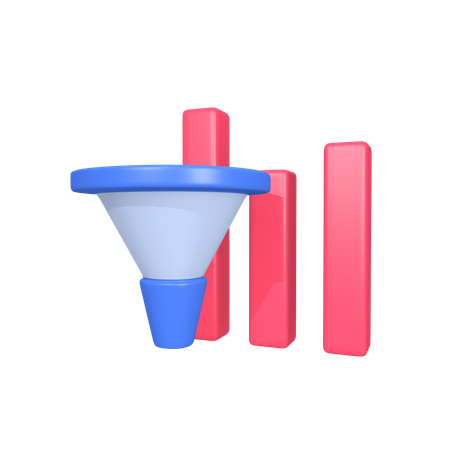 Filter Data Analysis 3D Icon