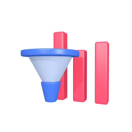 Filter Data Analysis 3D Icon