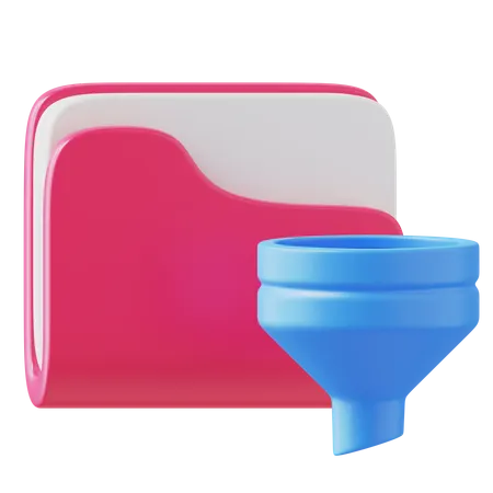 Filter Folder 3D Icon