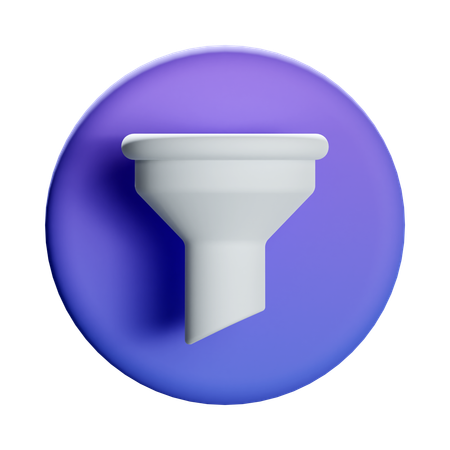 Filter Funnel  3D Icon