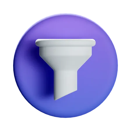 Filter Funnel  3D Icon
