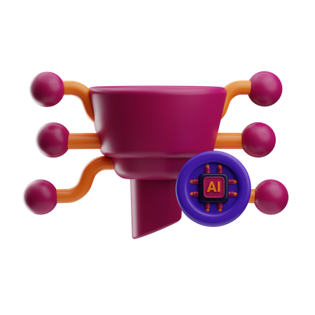 Filter für künstliche Intelligenz  3D Icon
